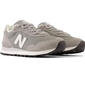 New Balance Gray and White Athletic Shoes Suede Upper